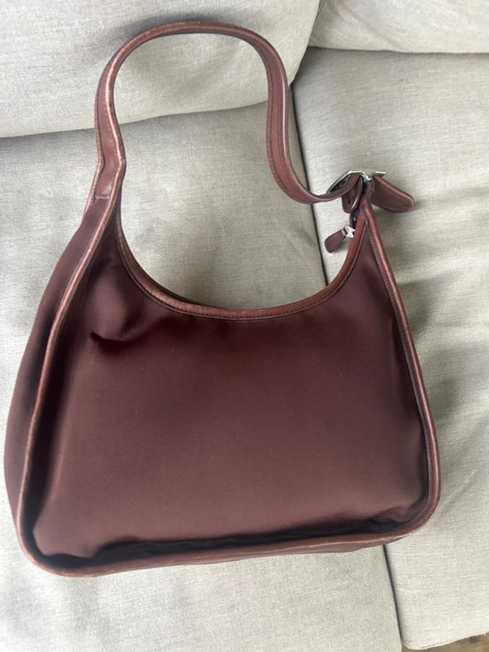 Coach Vintage y2k Ergo Neoprene brown shoulder bag style 6203 leather trim - Picture 5 of 11